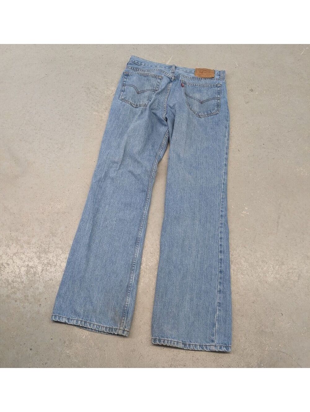 Vintage 90s Levi's 517 Bootcut Faded Blue Denim Jeans
